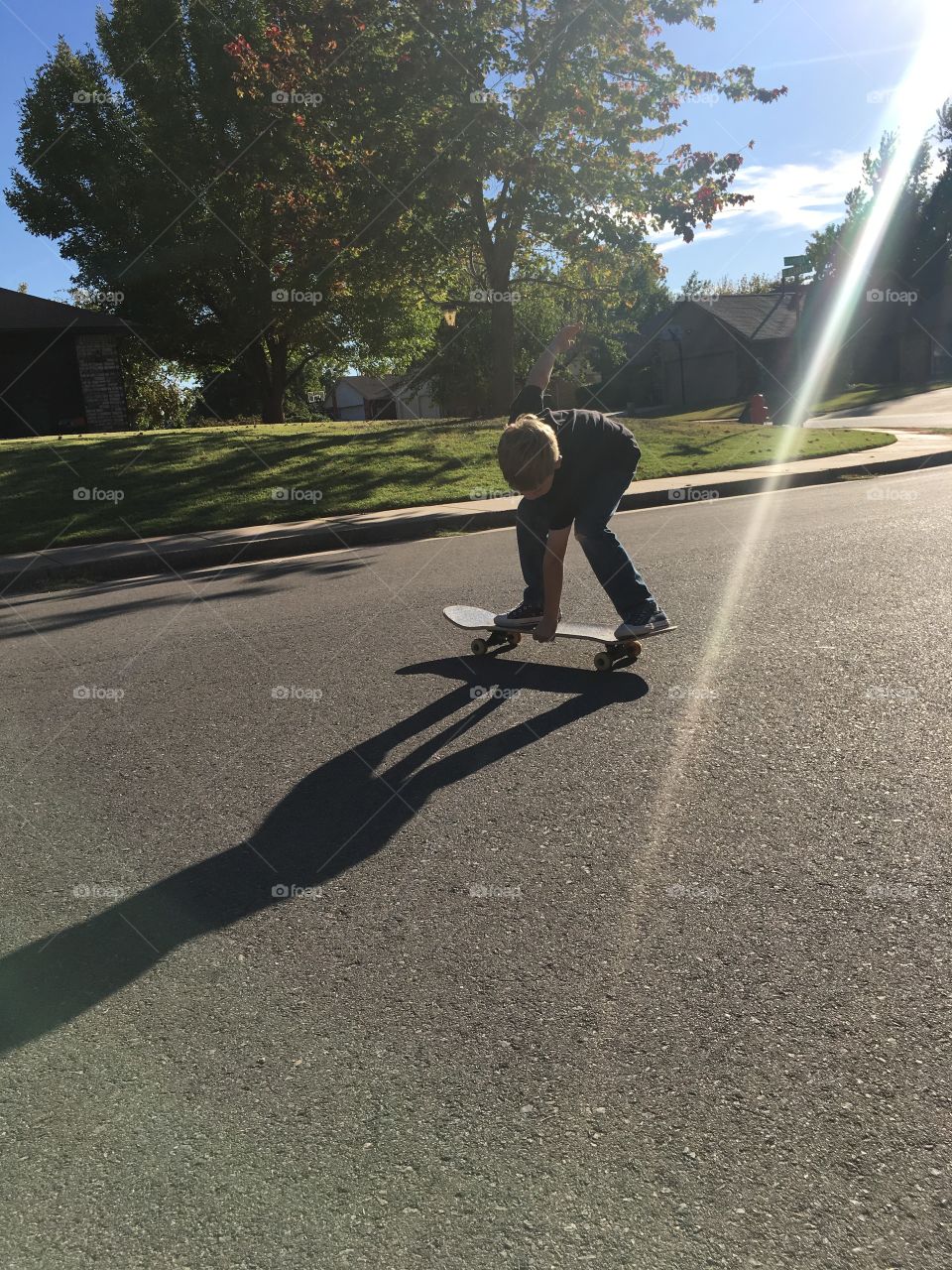 Child Skateboarding