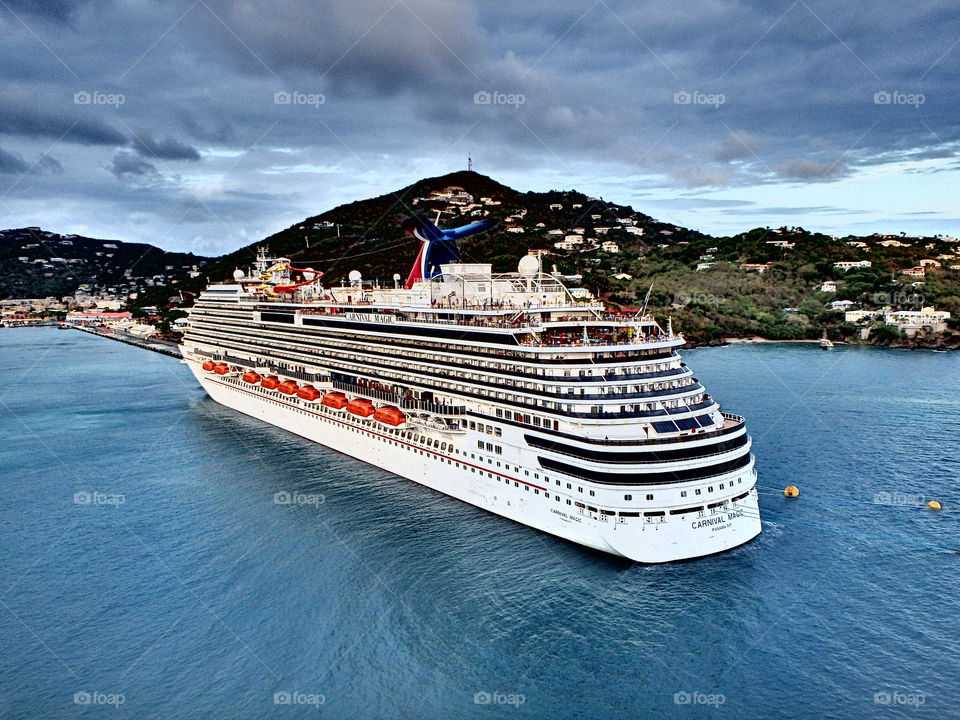 Cruise Ship in St Thomas USVI