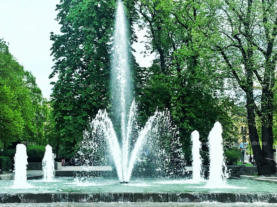 Water fountain in Oslo 