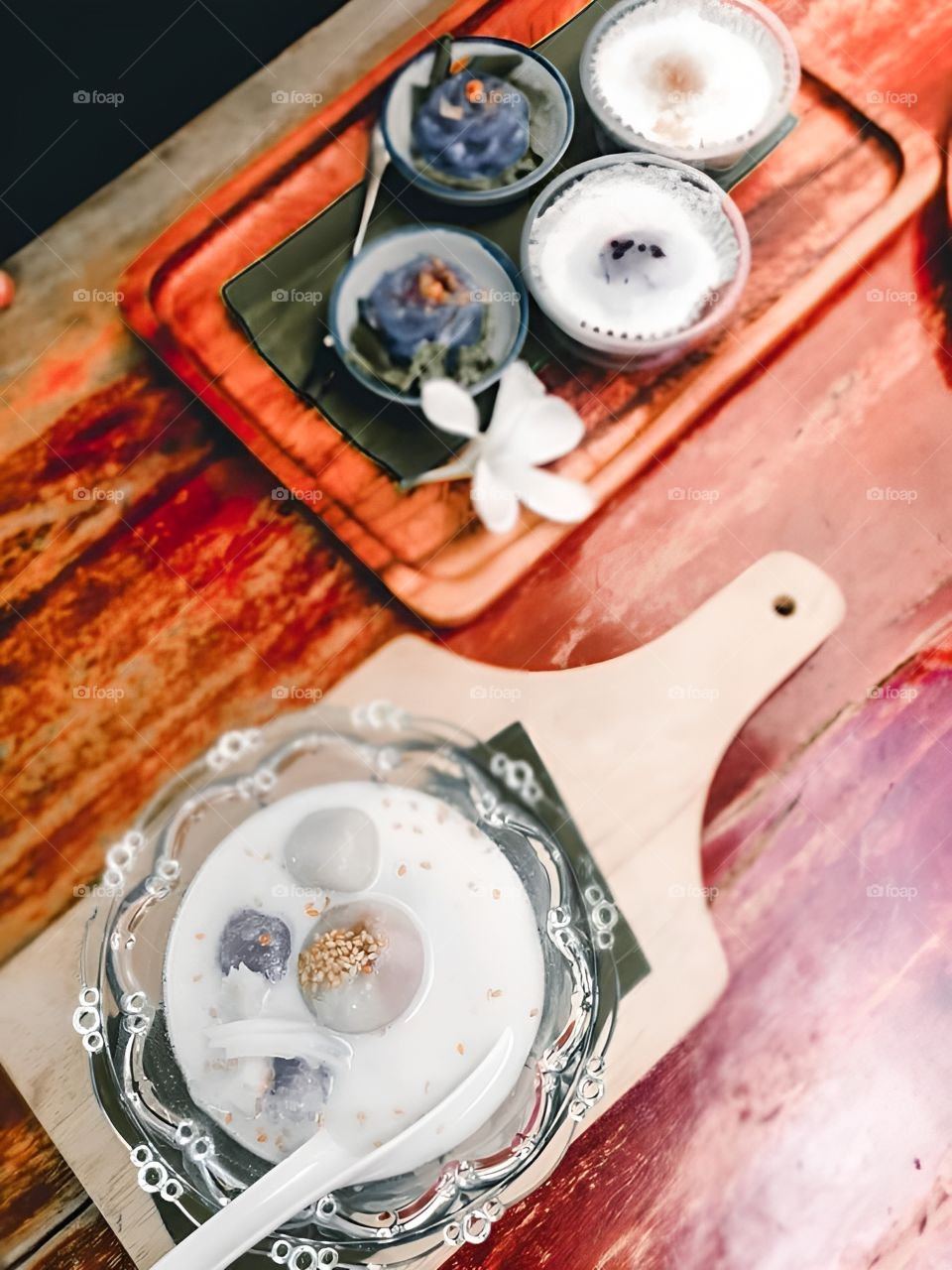 thai dessert old style bwa loy