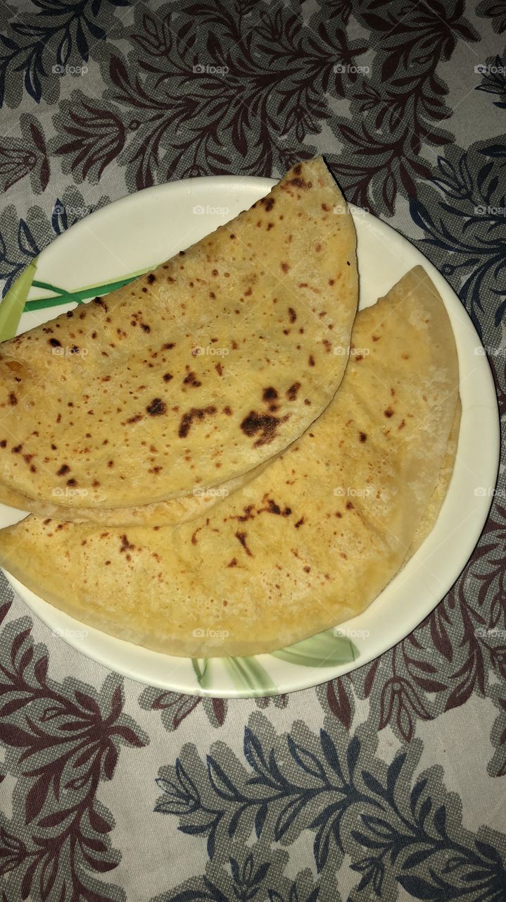 Delicious Puranpoli - Indian sweet dish 