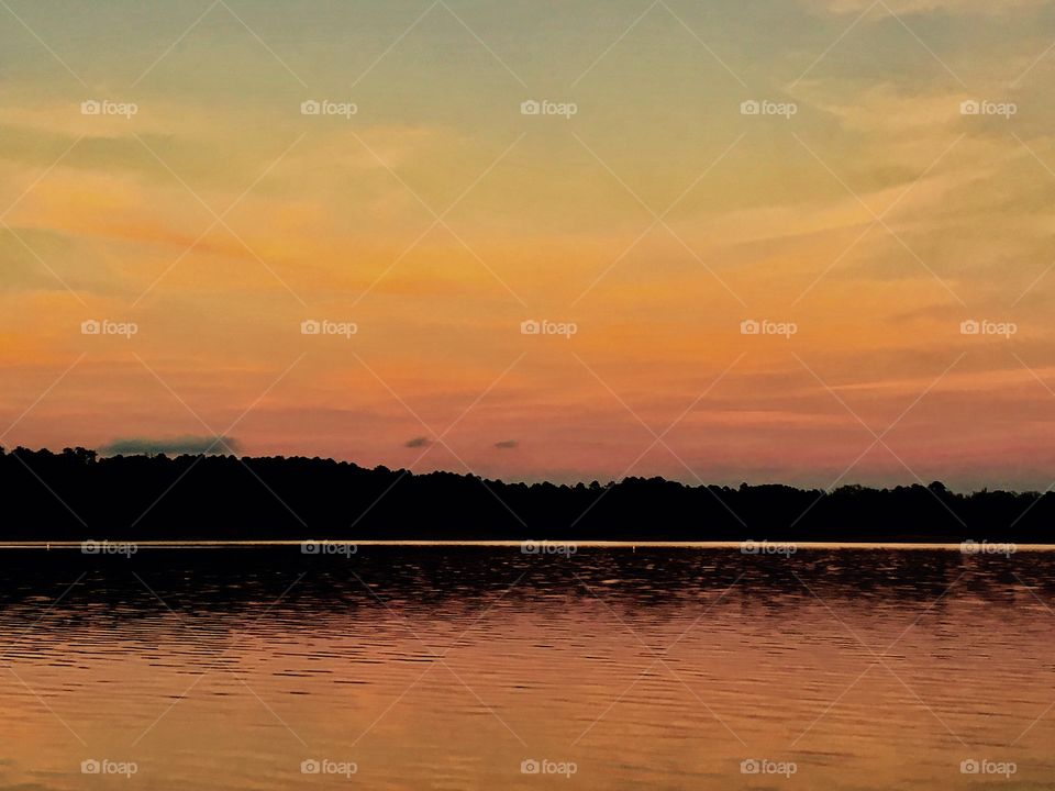 Sunset in the mountains 