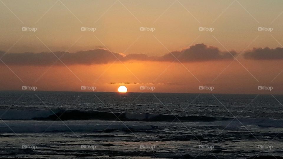 sunset at the beach