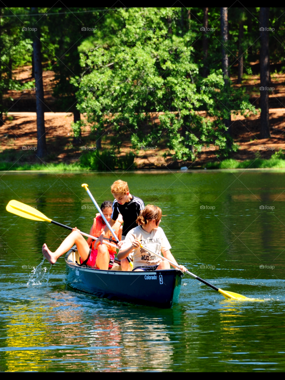 canoeing camping siblings adoption by lightanddrawing