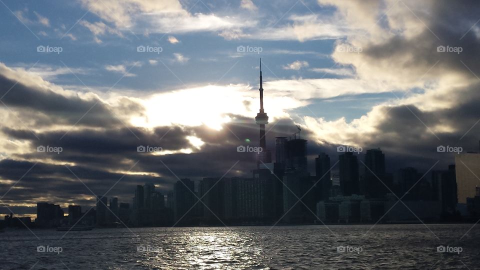 Sunset on Toronto