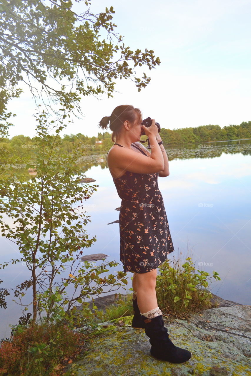 Girl, Nature, Woman, Summer, Dress