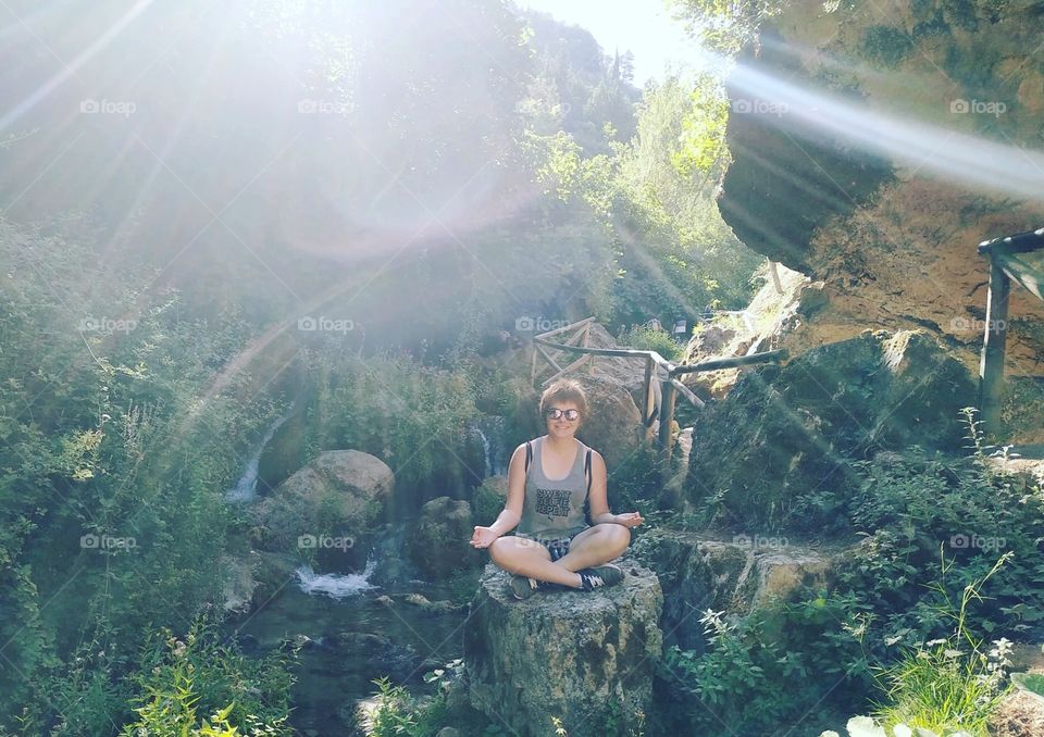 Practicing yoga under the rays of the sun and with the soft whisper of the river is something wonderful.