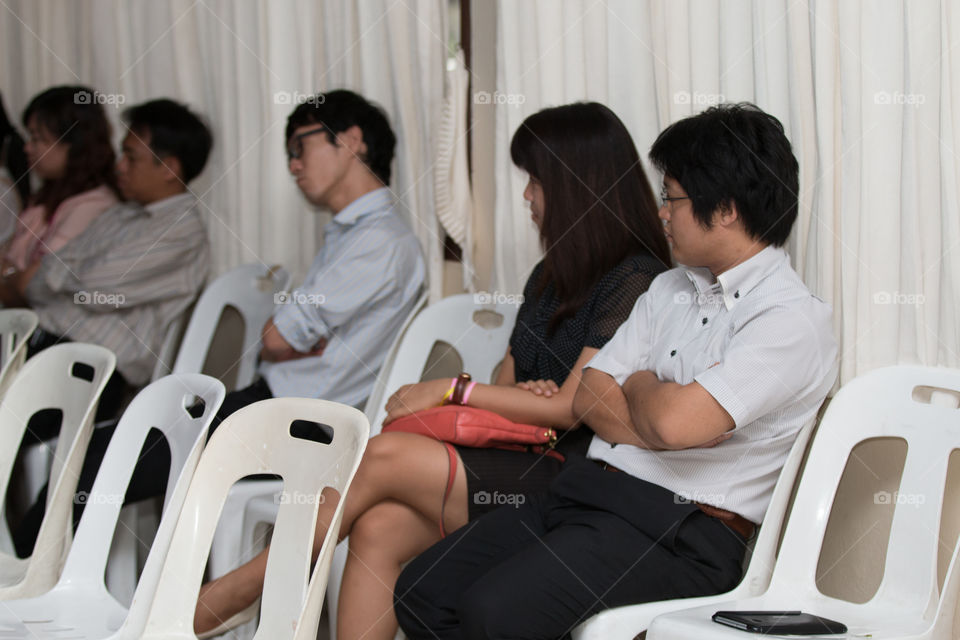 People on the chair 