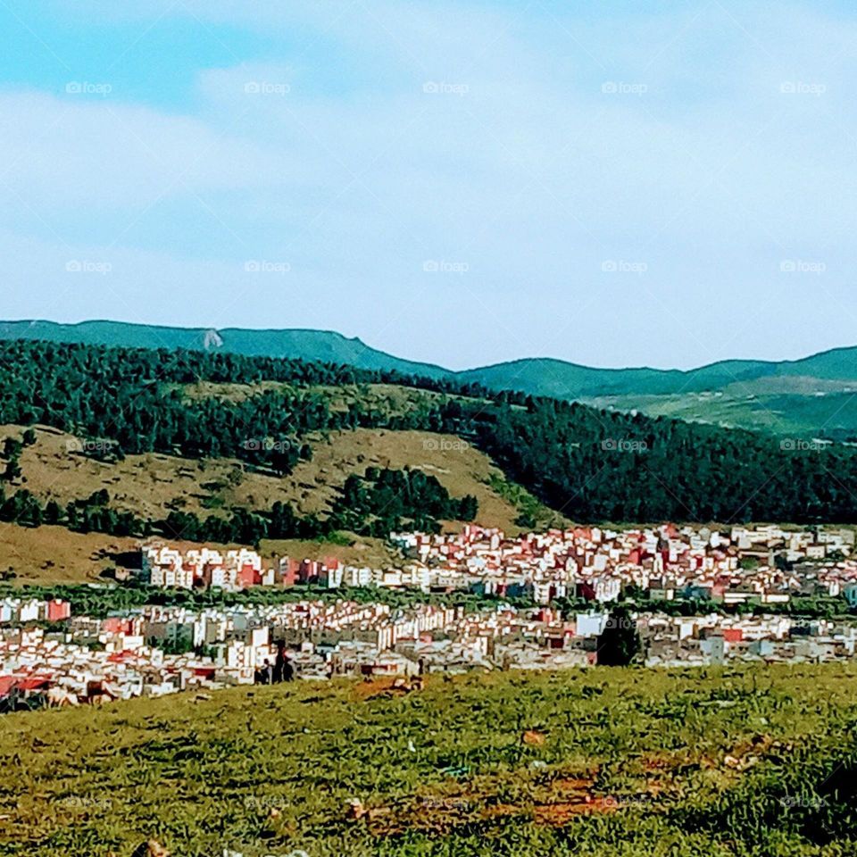 Population between the nature