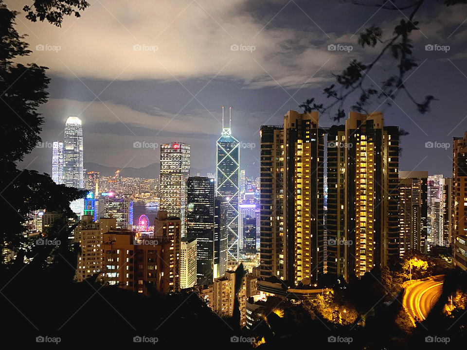 Hong Kong Central Night View
