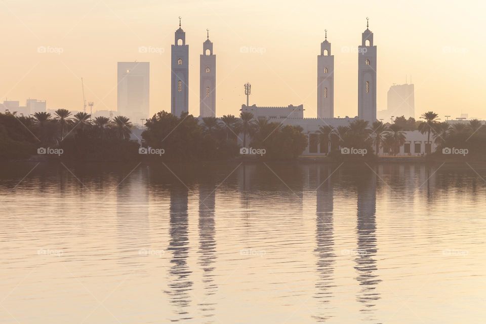 Abu Dhabi morning sea view