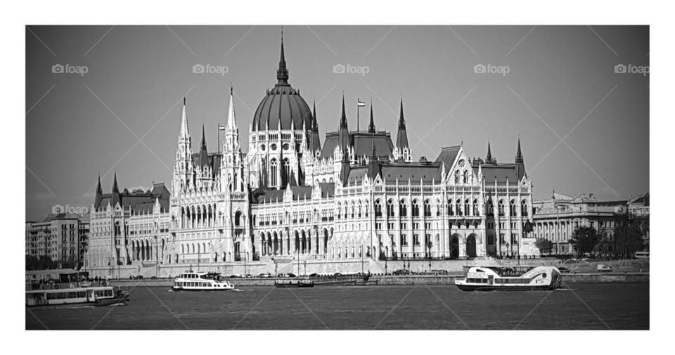 Parliament on the Danube. budapest parliament building 