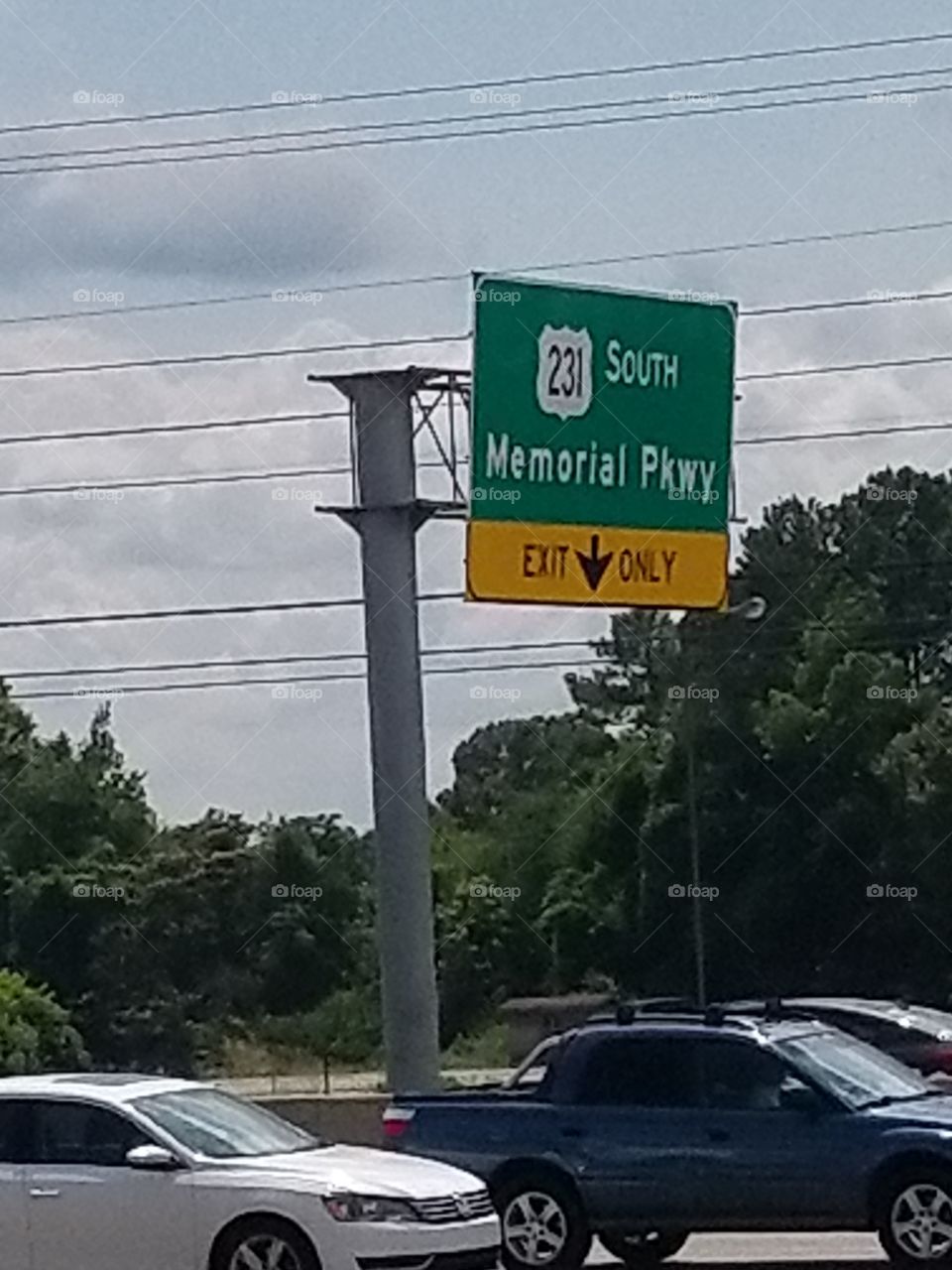 Memorial Parkway exit