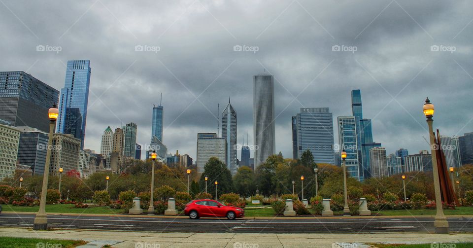 buildings of downtown chicago