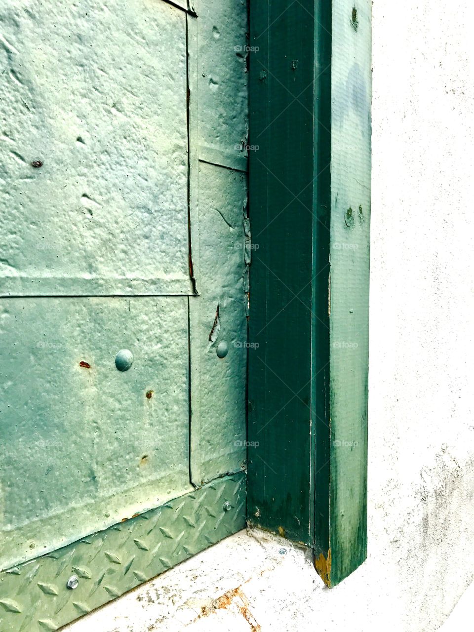 Corner of Grain Elevator Door