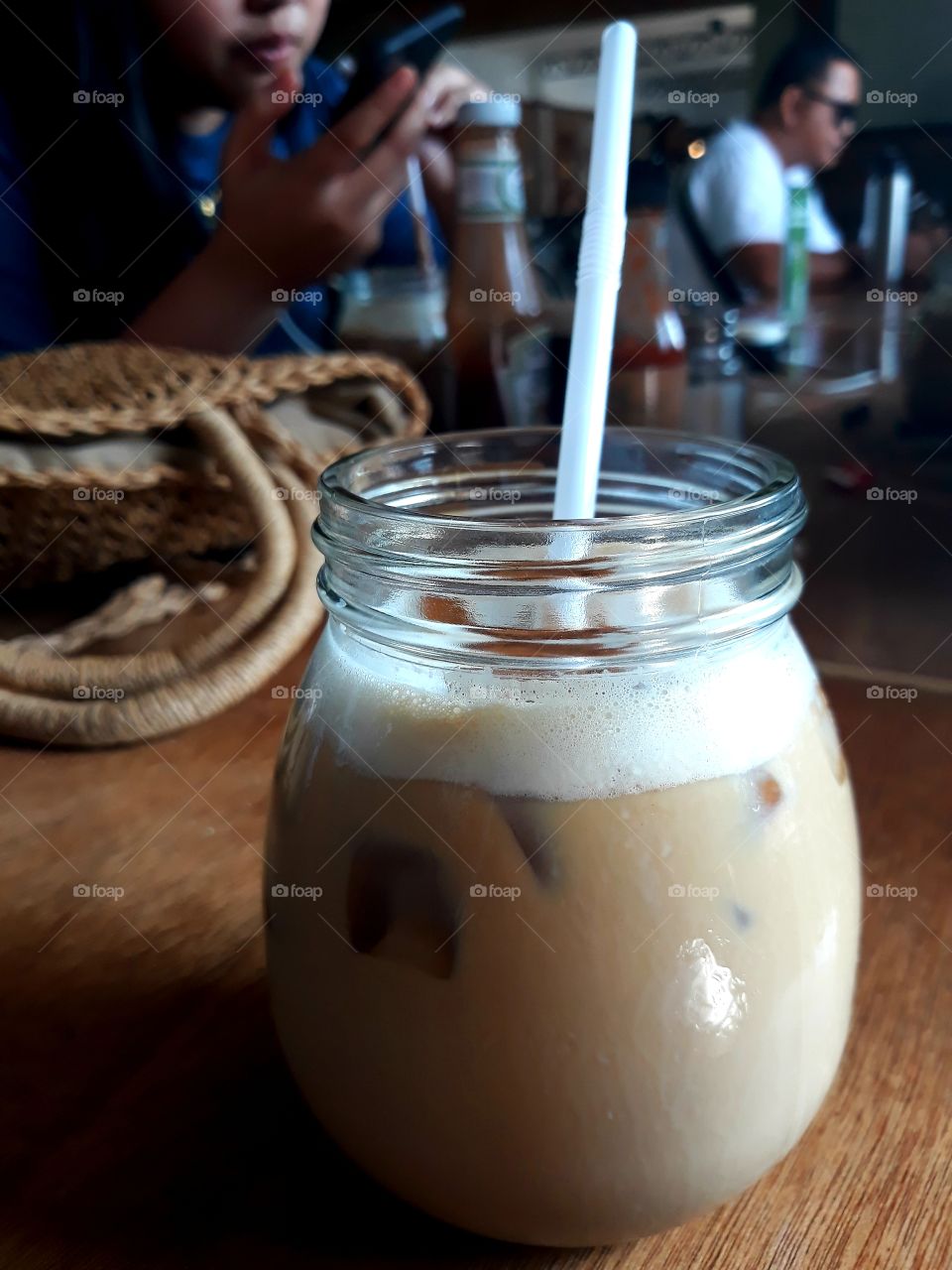 Iced capuccino on a warm day somewhere in Bohol Philippines. Refreshing!