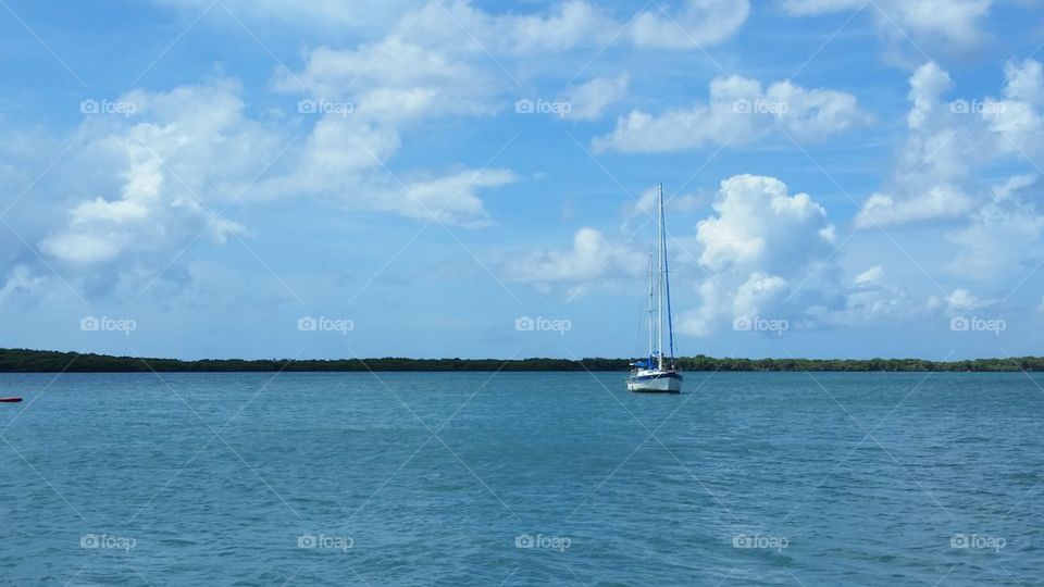 Boat in Orajenstad Aruba