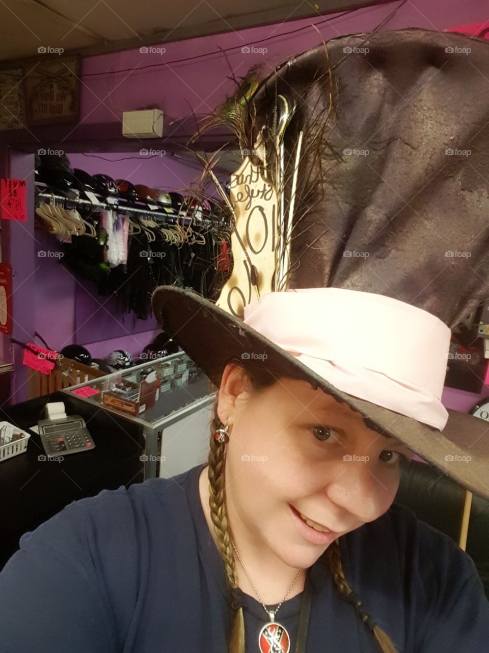 my hand made mad hatter hat for the hatter in me