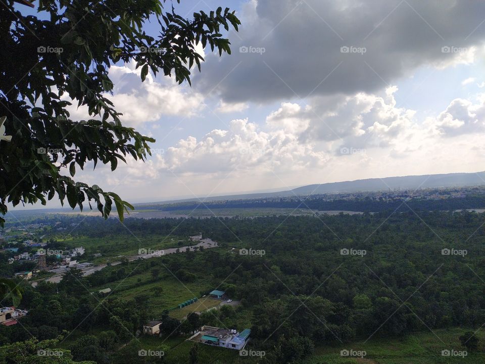 Beautiful view of lush green Doon Valley