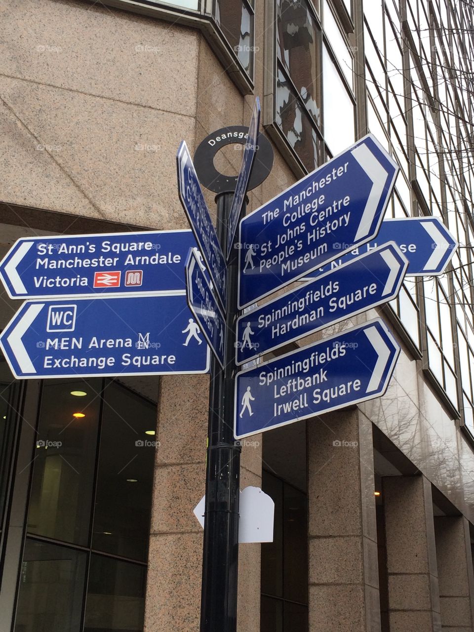 Sign on the street in England