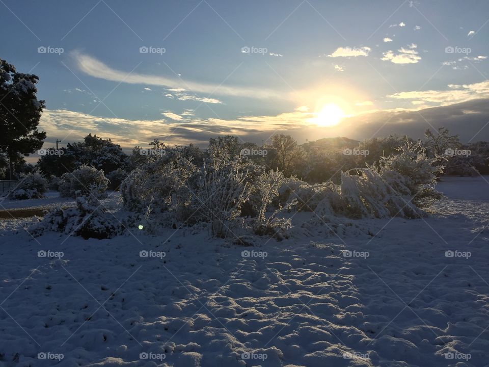 Sunrise on a snow day 2018