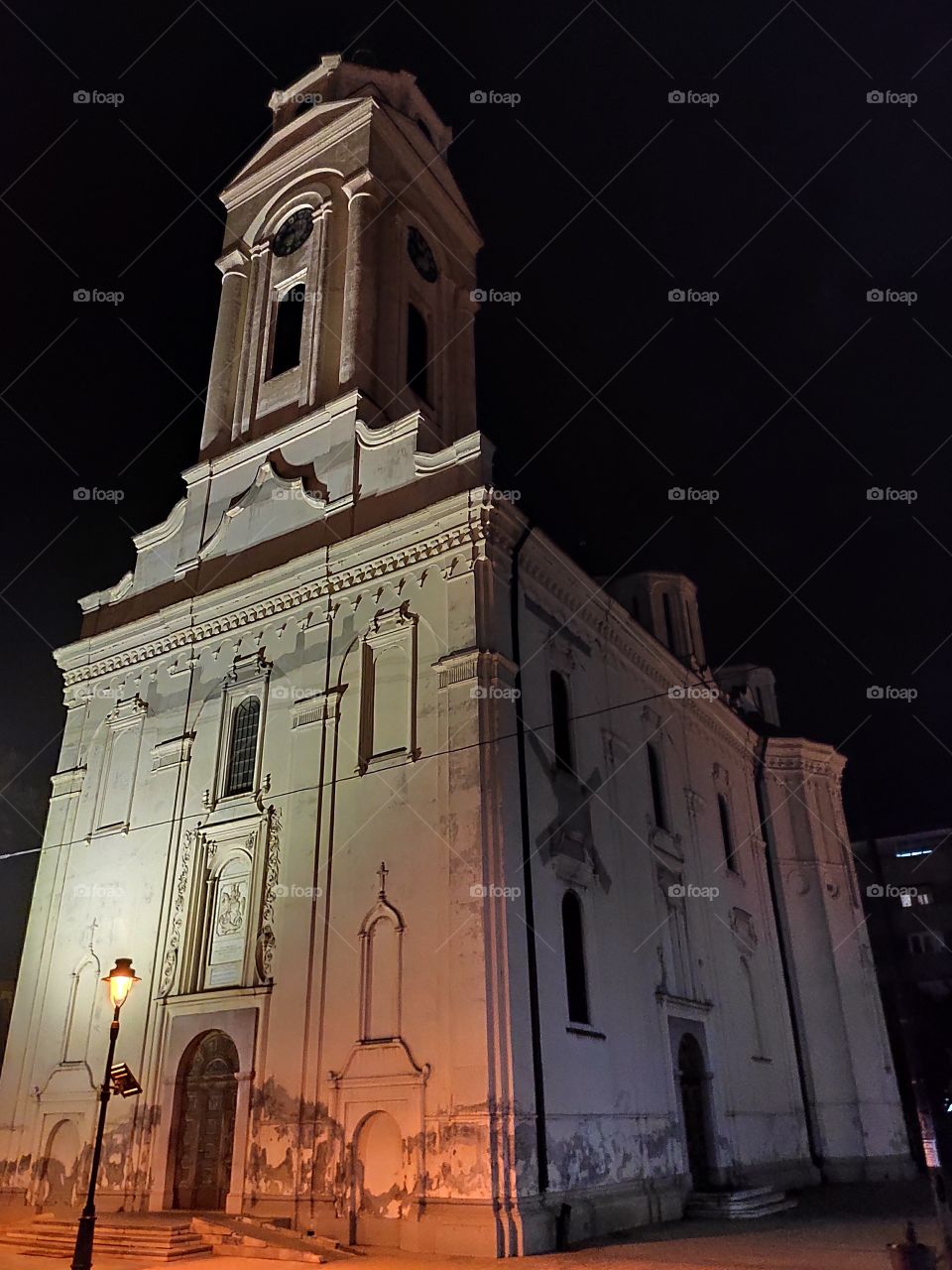 Saint George I Smederevo Serbia by night