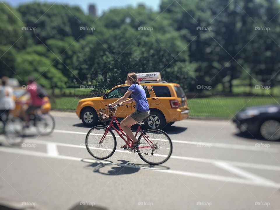 A ride in the park. Central Park Bike Ride