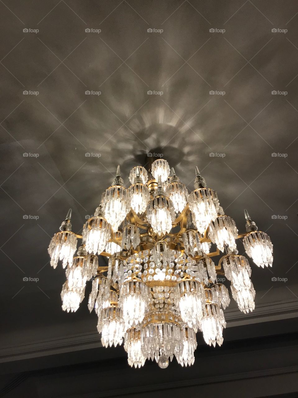 Chandelier in hotel