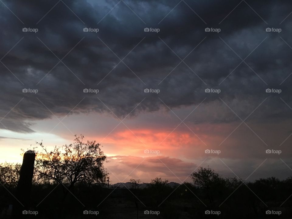 Monsoon sunset 