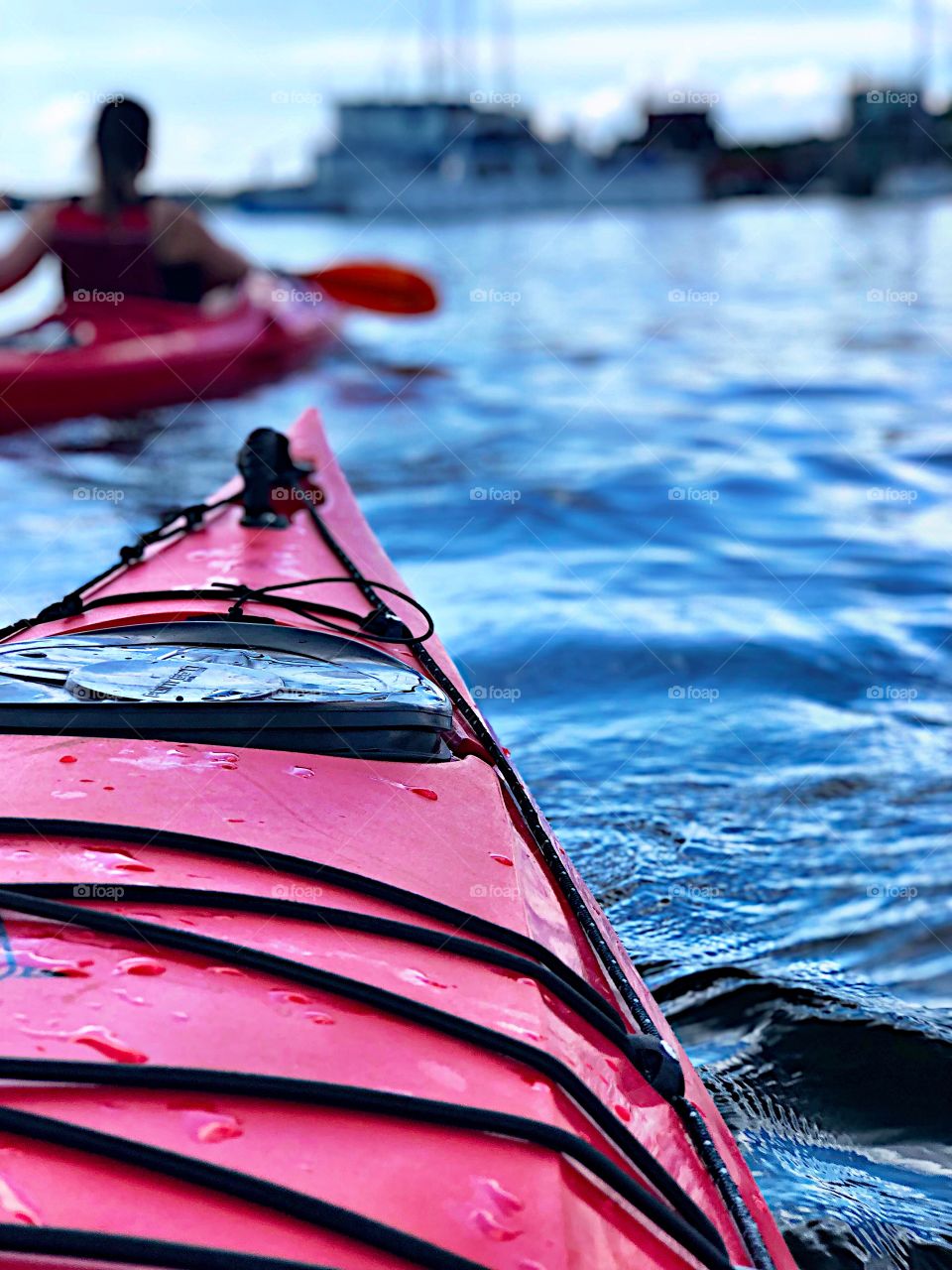 Out in the lake and kayaking! 