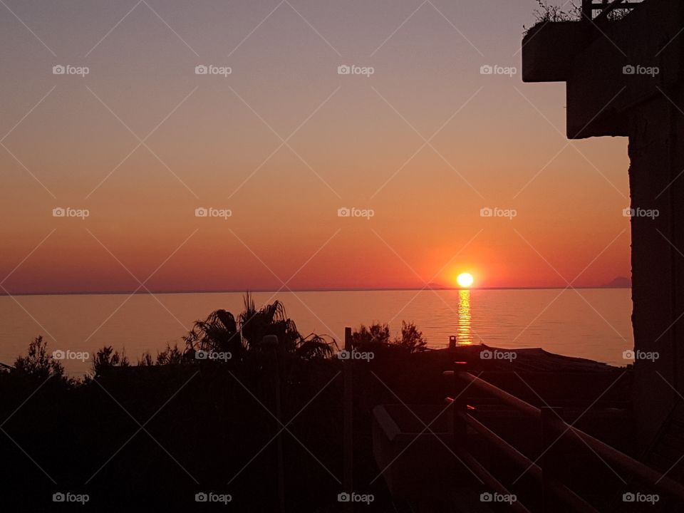 incredible sunset, Milazzo, Italy