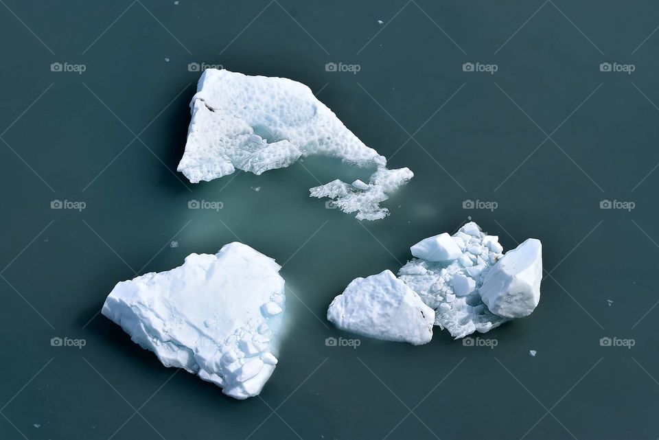 Icebergs from Hubbard Glacier