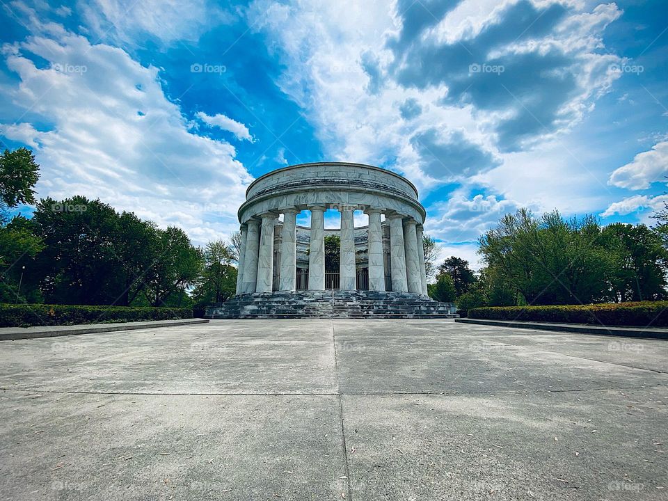 The memorial and gravesite of the 29th president of the United States, US President Warren G Harding