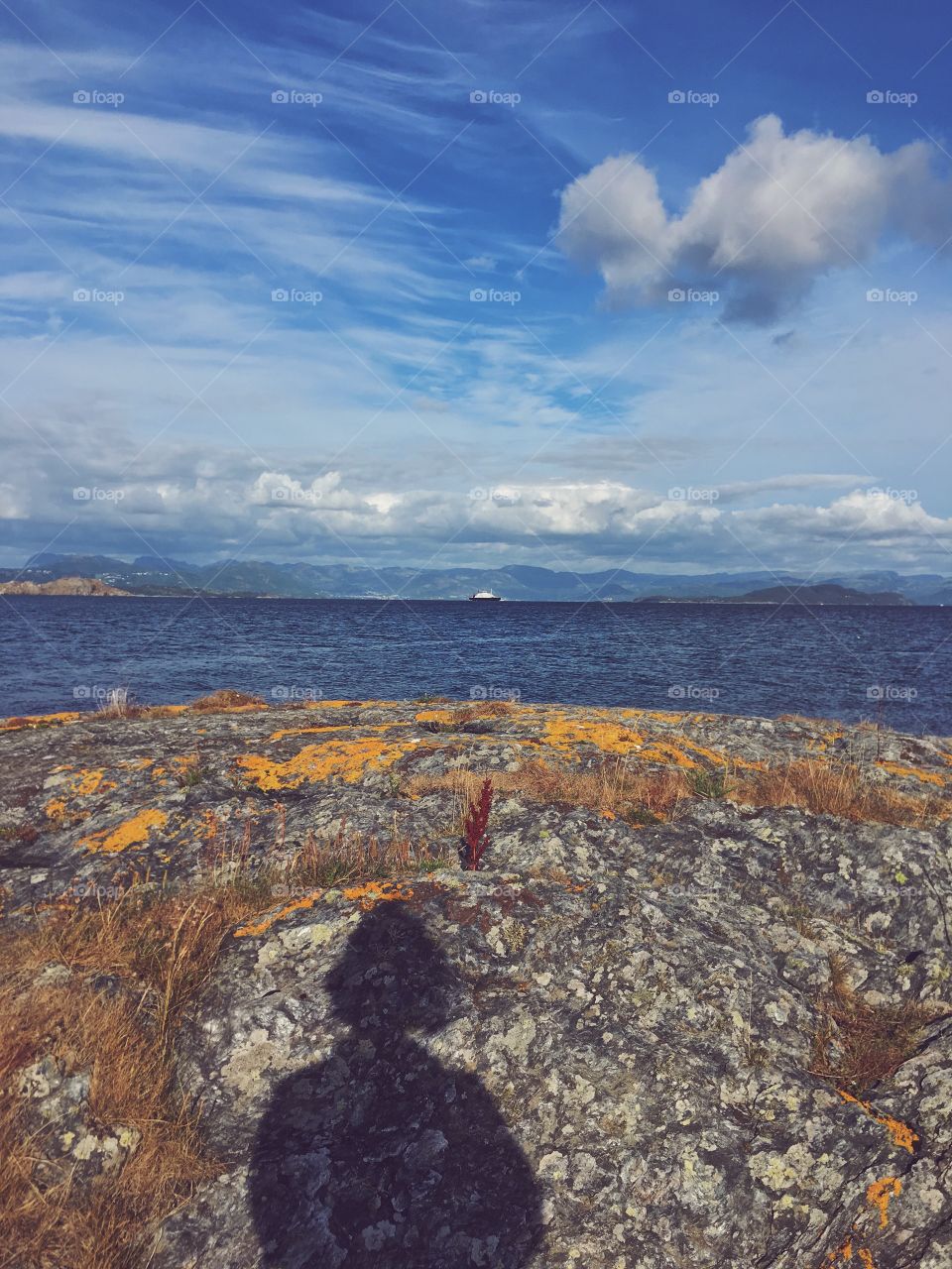 Selfie on the Randøy island, Norway. 