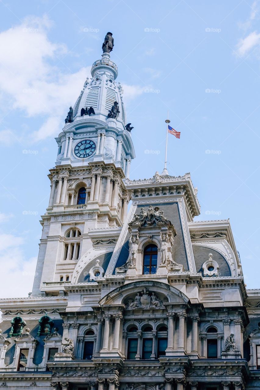 Close up of a building in Philadelphia 