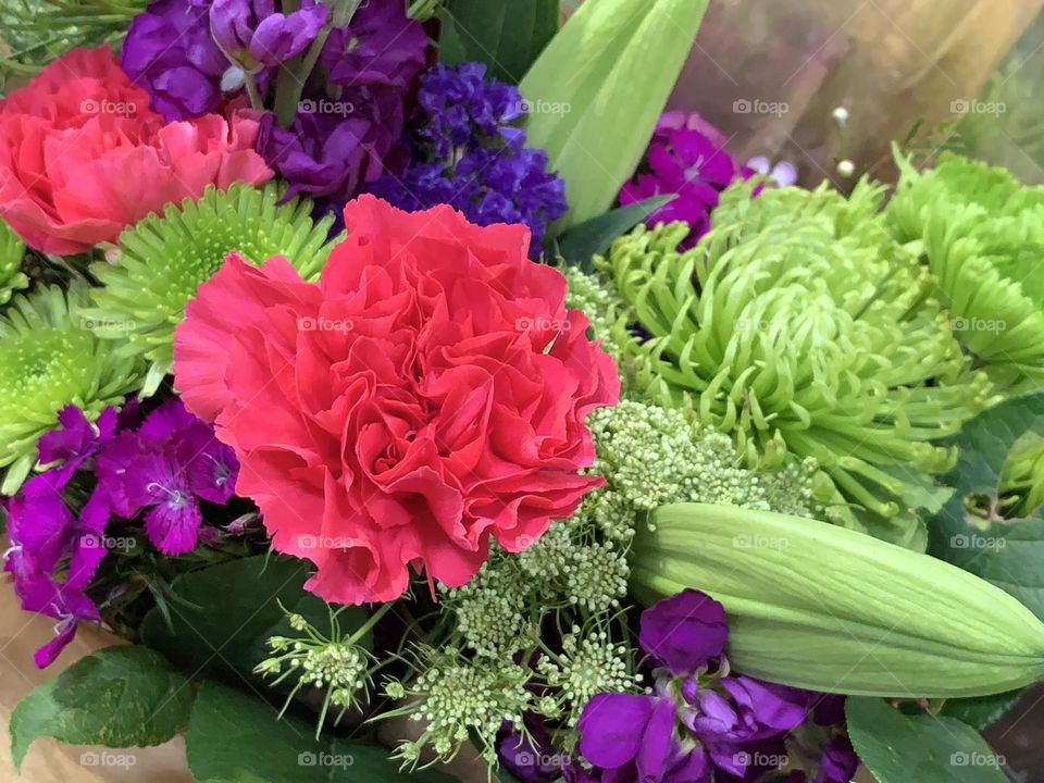 Exquisite colors in a joyful bouquet.