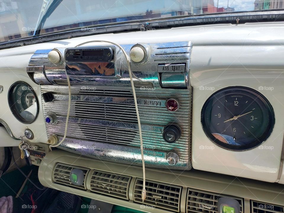 radio coche clásico años 50