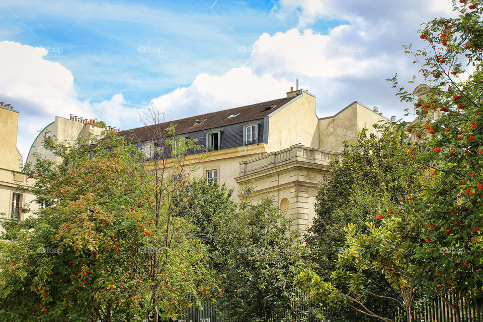 view of the old town of paris france