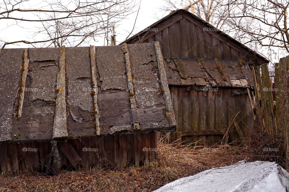 old houses in the village