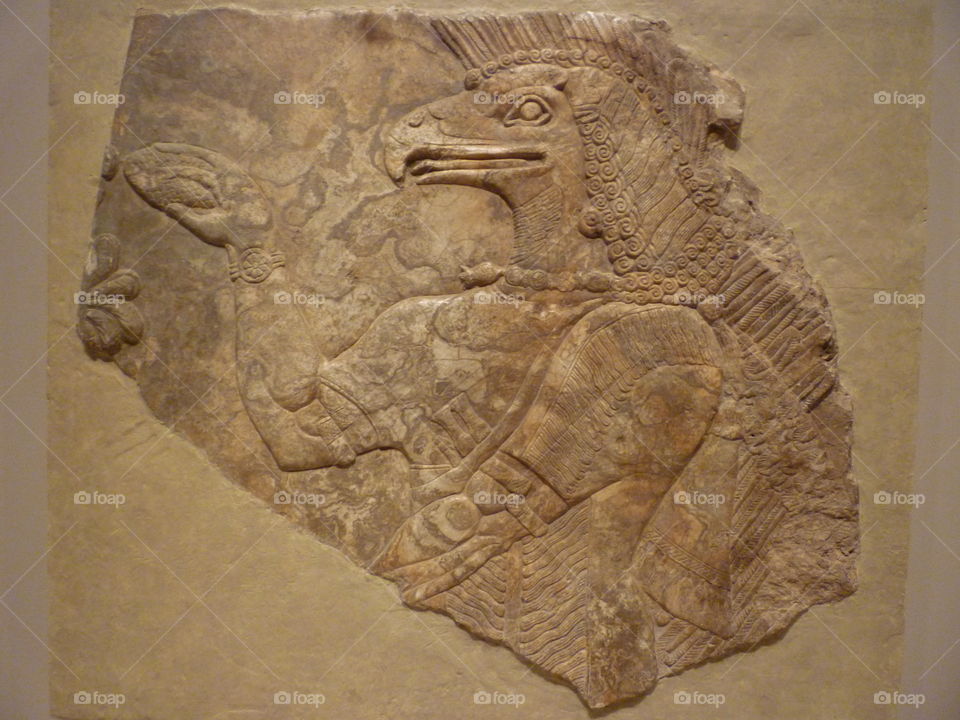 Relief from the palace of king Ashurnasirpal II of Assyria in Nimrud