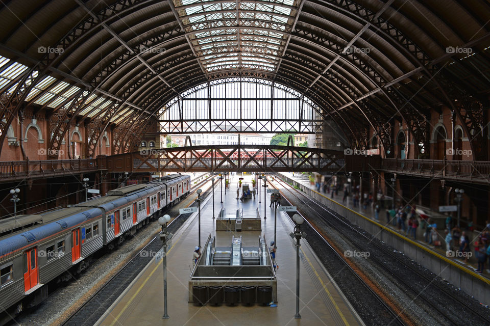 Vintage train station