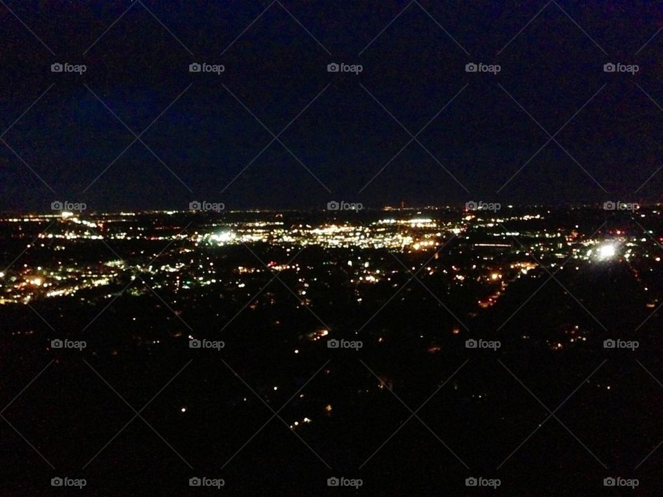 Boulder at night