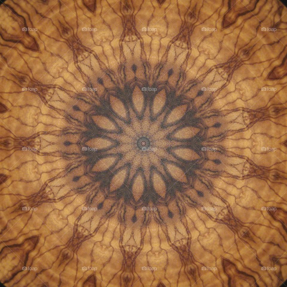 wood mandala