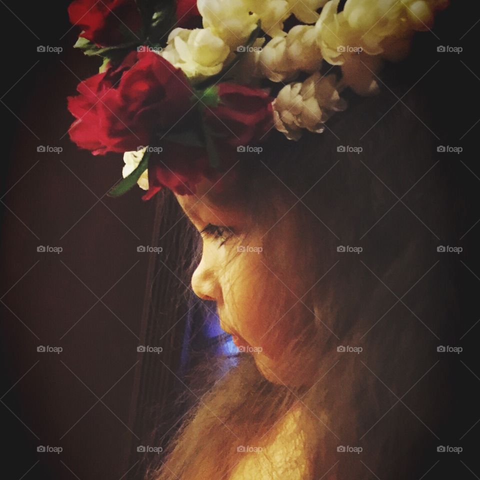 Little girl Hawaiian