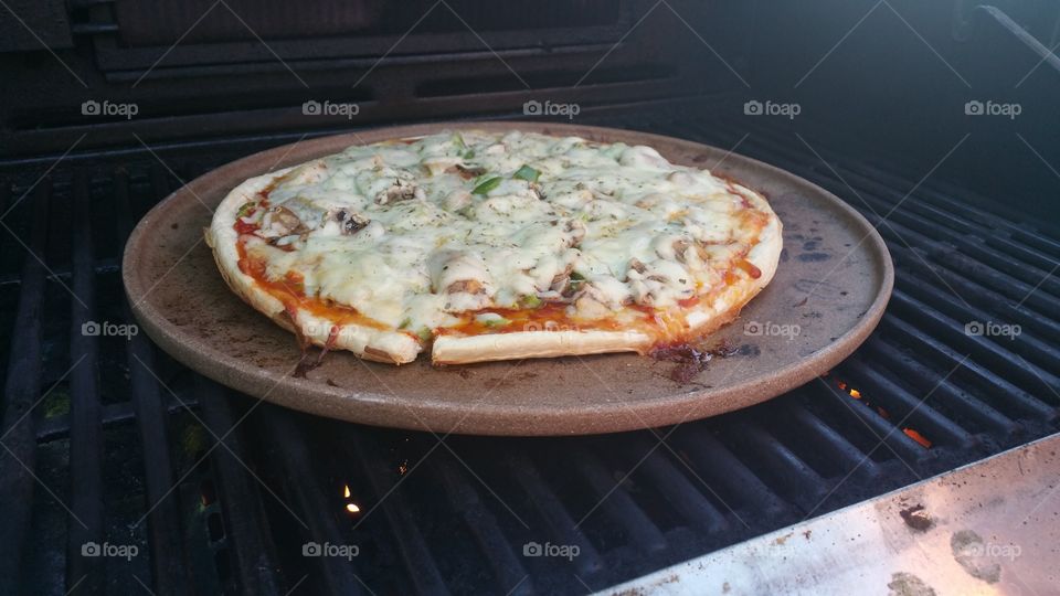 Nothing better than pizza on the grill