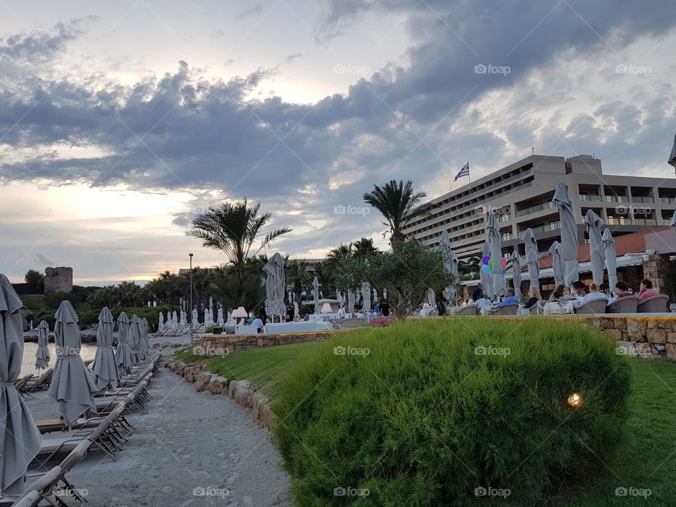 hotel on the beach, Sani beach resort, Greece, Europe