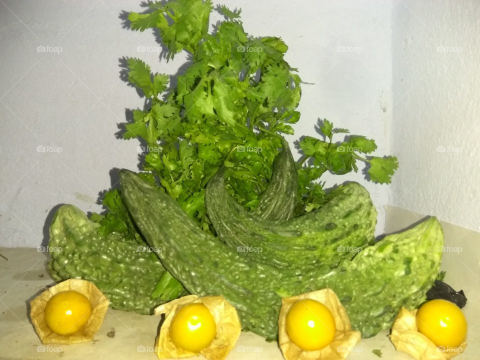 Green vegetables  for making  healthy juice