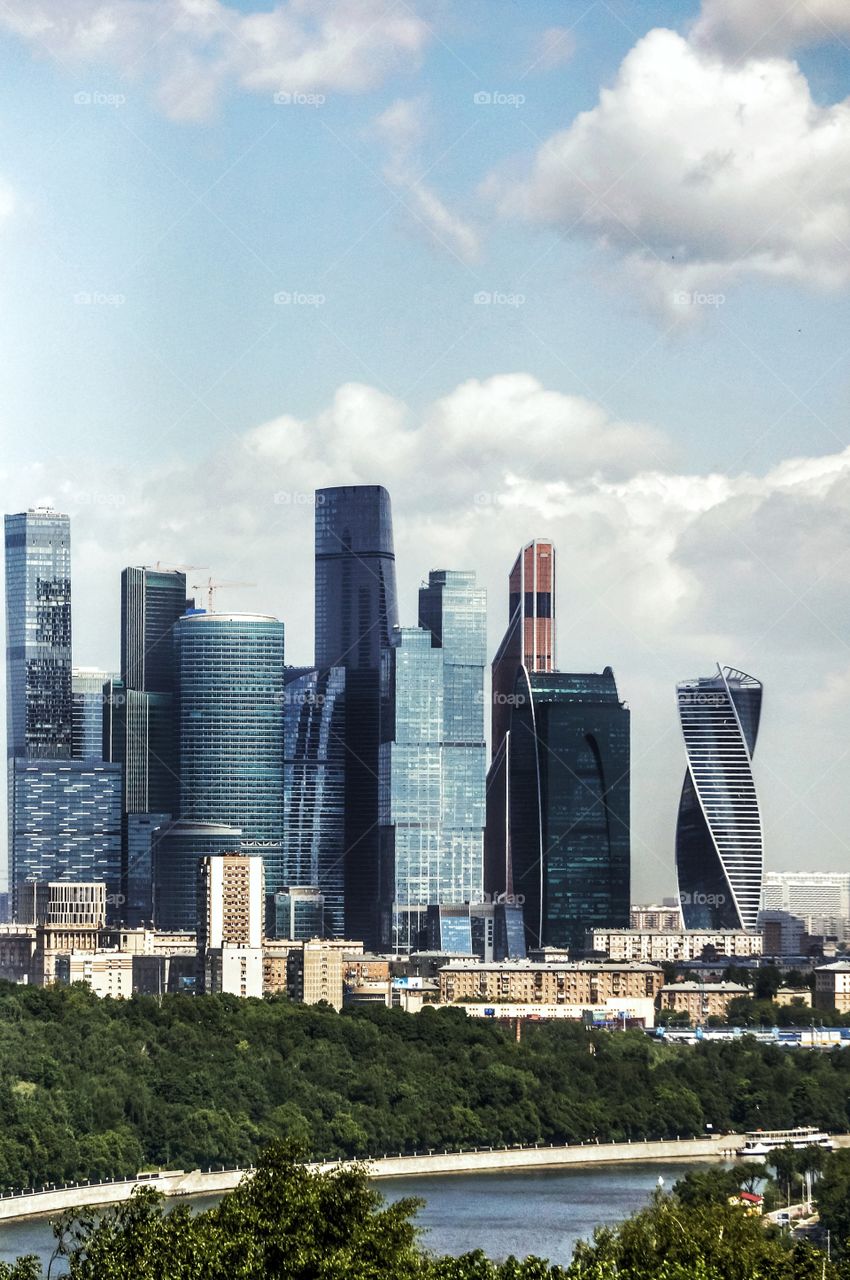Moscow city view