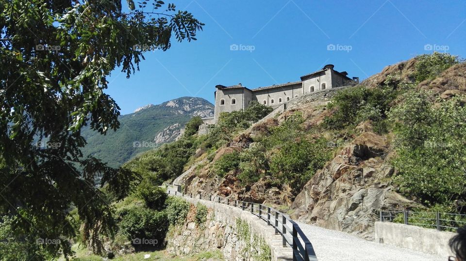 Scorcio del Forte di Bard (Aosta)