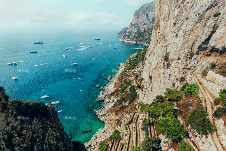 Landscape in Capri, Italy